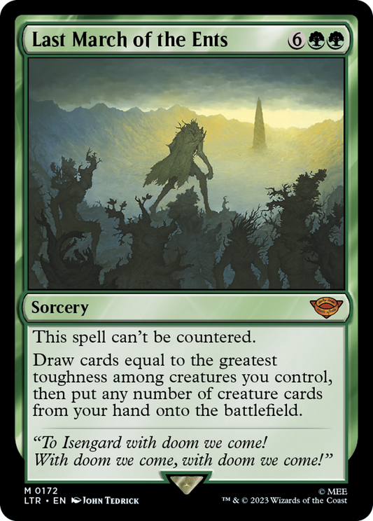 Last March of the Ents [The Lord of the Rings: Tales of Middle-Earth] [Foil]
