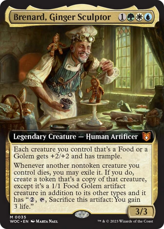 Brenard, Ginger Sculptor (Extended Art) [Wilds of Eldraine Commander] [Foil]