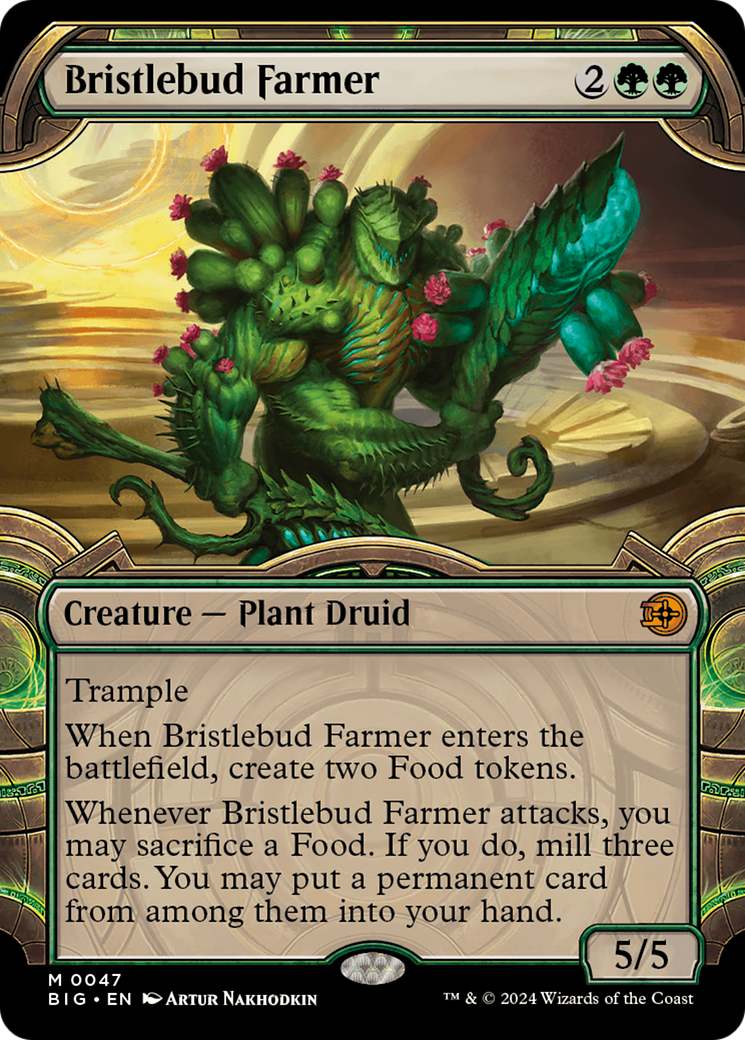 Bristlebud Farmer (Showcase) [Outlaws of Thunder Junction: The Big Score] [Foil]