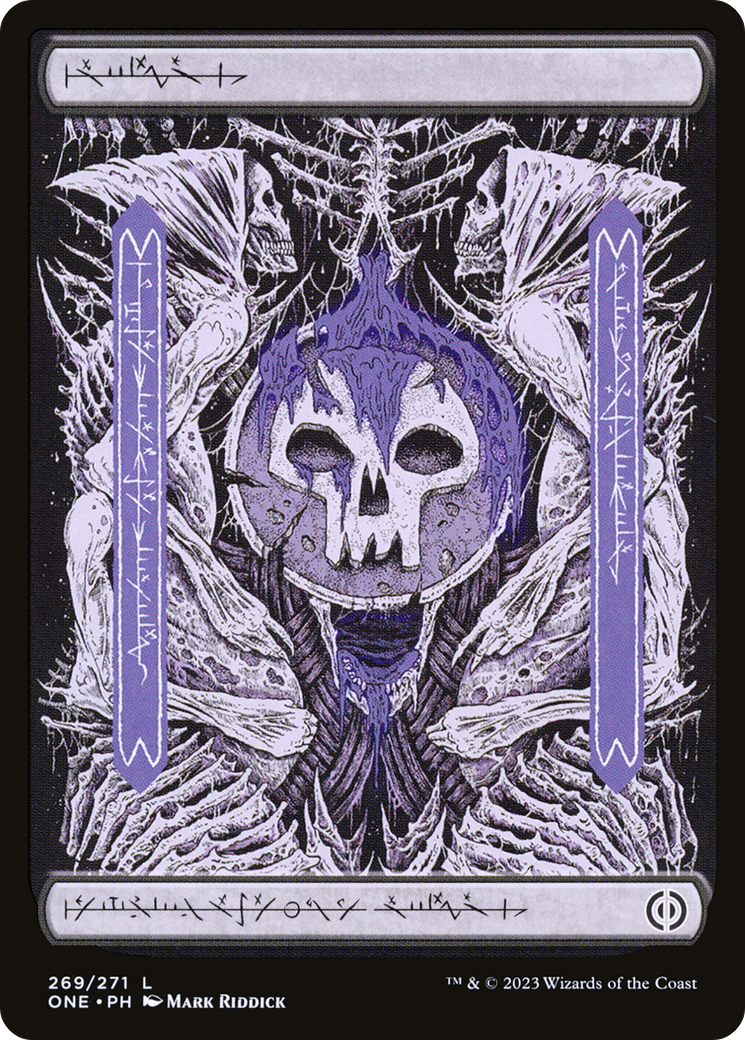 Swamp (269) (Phyrexian) [Phyrexia: All Will Be One] [Foil]