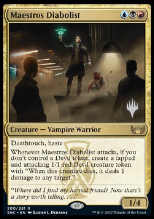 Maestros Diabolist (Promo Pack) [Streets of New Capenna Promos] [Foil]