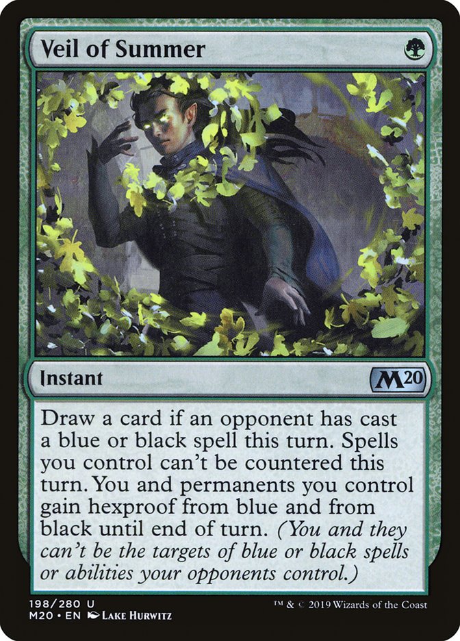 Veil of Summer [Core Set 2020] [Foil]
