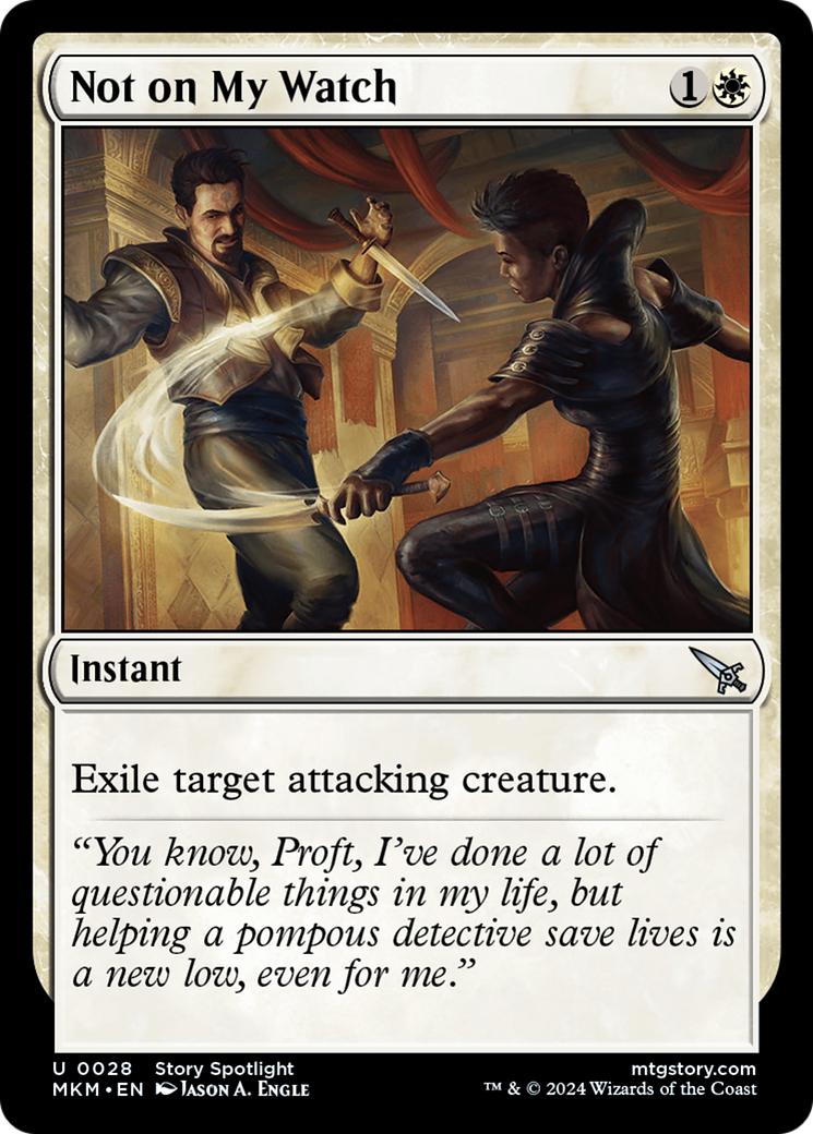 Not on my Watch [Murders at Karlov Manor] [Foil]