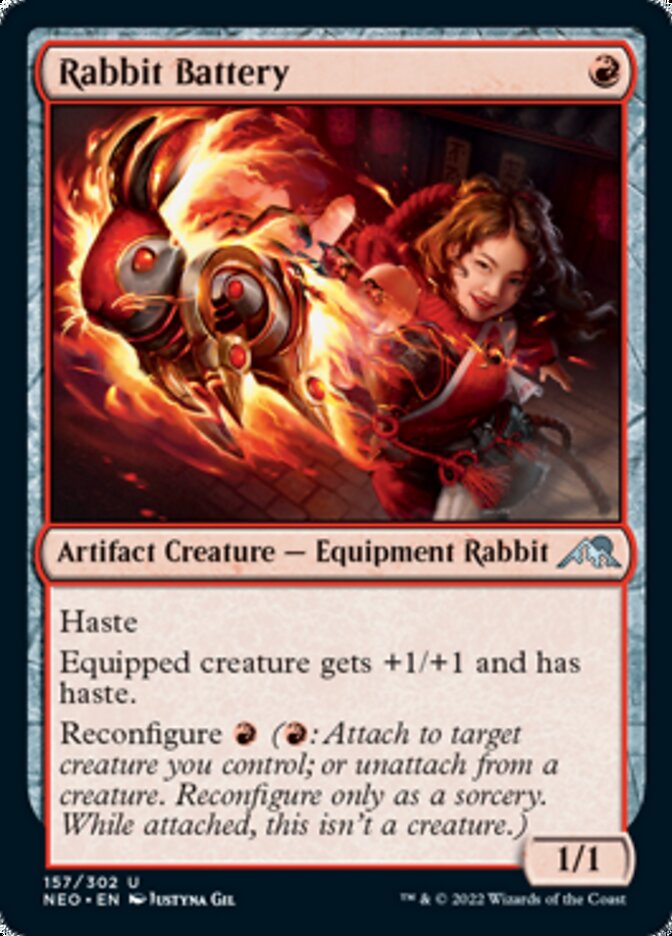 Rabbit Battery [Kamigawa: Neon Dynasty] [Foil]
