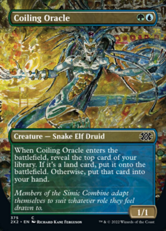 Coiling Oracle (Borderless Alternate Art) [Double Masters 2022] [Foil]