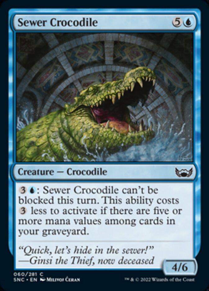 Sewer Crocodile [Streets of New Capenna] [Foil]