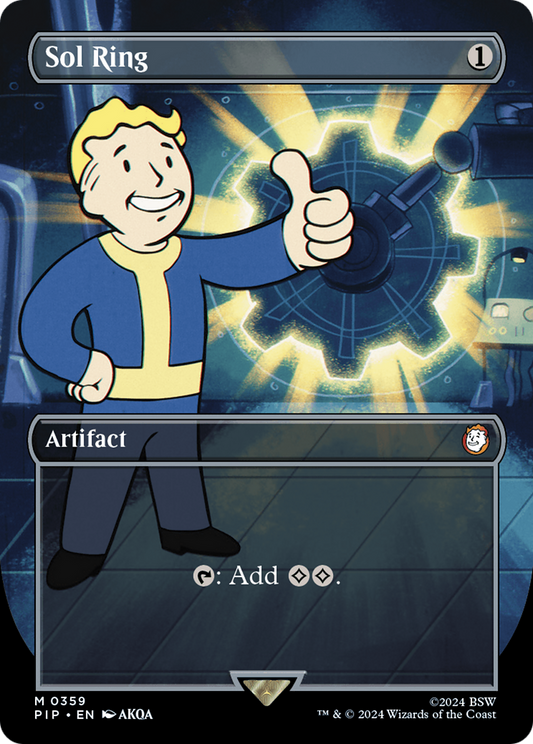 Sol Ring (Borderless) [Fallout] [Foil]