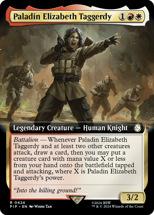Paladin Elizabeth Taggerdy (Extended Art) [Fallout] [Foil]