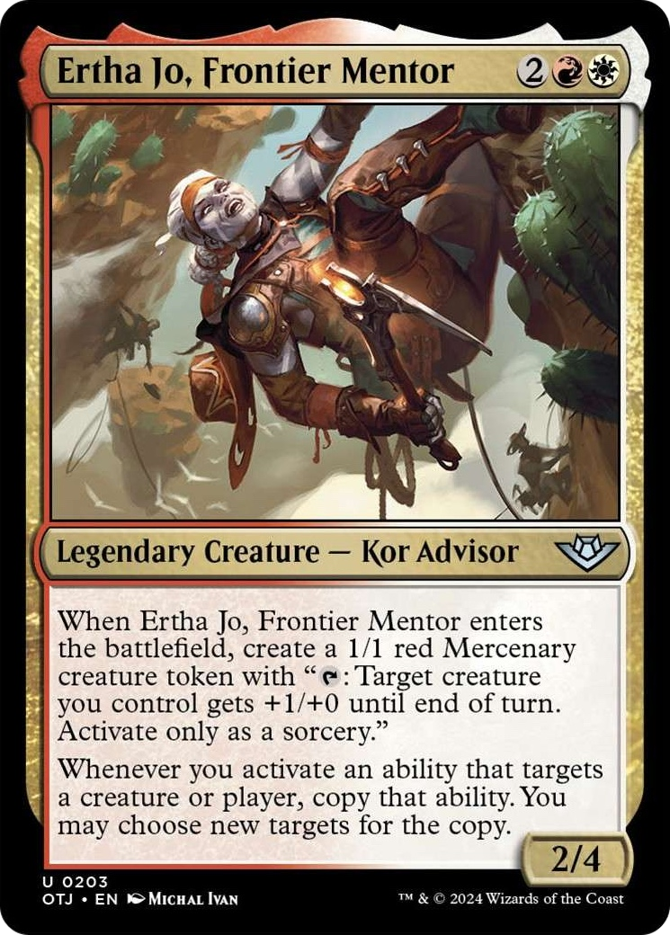 Ertha Jo, Frontier Mentor [Outlaws of Thunder Junction] [Foil]