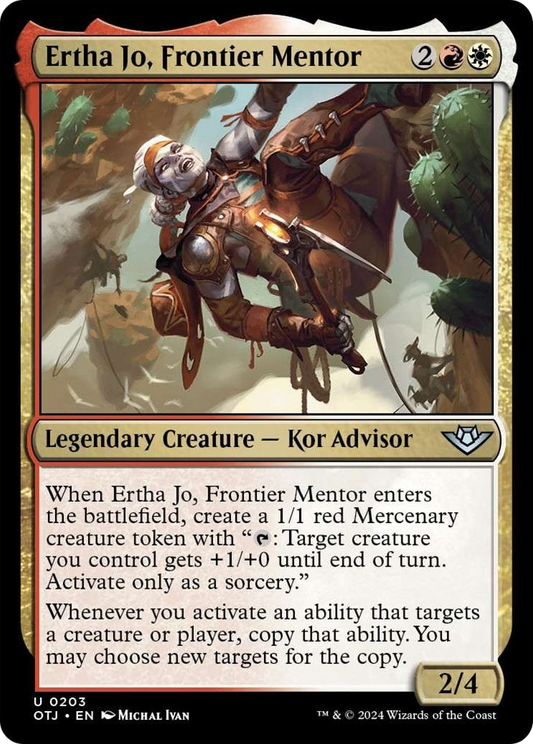 Ertha Jo, Frontier Mentor [Outlaws of Thunder Junction] [Foil]