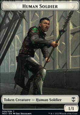 Eldrazi // Human Soldier Double-Sided Token [Streets of New Capenna Commander Tokens]