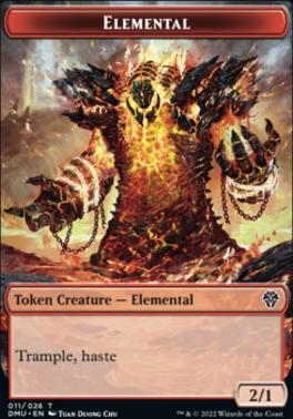 Soldier // Elemental Double-Sided Token [Dominaria United Tokens]