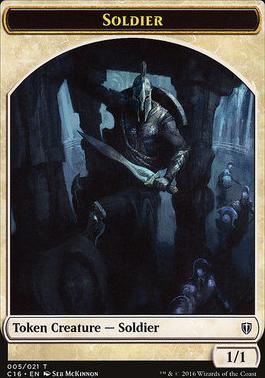 Elemental // Soldier Double-Sided Token [Commander 2016 Tokens]