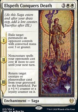 Elspeth Conquers Death (Promo Pack) [Theros Beyond Death Promos] [Foil]