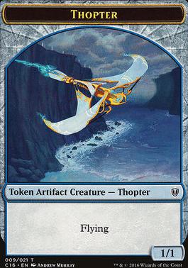 Horror // Thopter Double-Sided Token [Commander 2016 Tokens]
