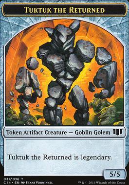 Daretti, Scrap Savant Emblem // Tuktuk the Returned Double-Sided Token [Commander 2014 Tokens]