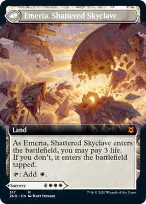 Emeria's Call // Emeria, Shattered Skyclave (Extended Art) [Zendikar Rising]