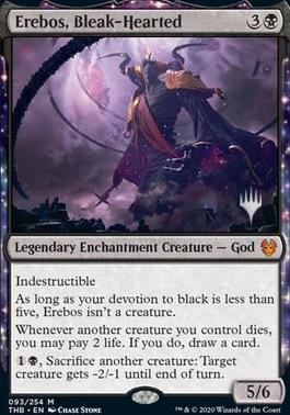 Erebos, Bleak-Hearted (Promo Pack) [Theros Beyond Death Promos] [Foil]