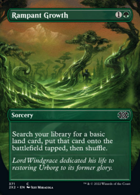 Rampant Growth (Borderless Alternate Art) [Double Masters 2022] [Foil]