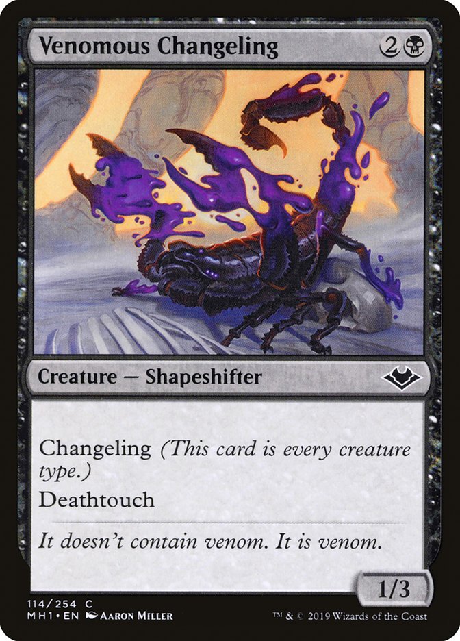Venomous Changeling [Modern Horizons] [Foil]