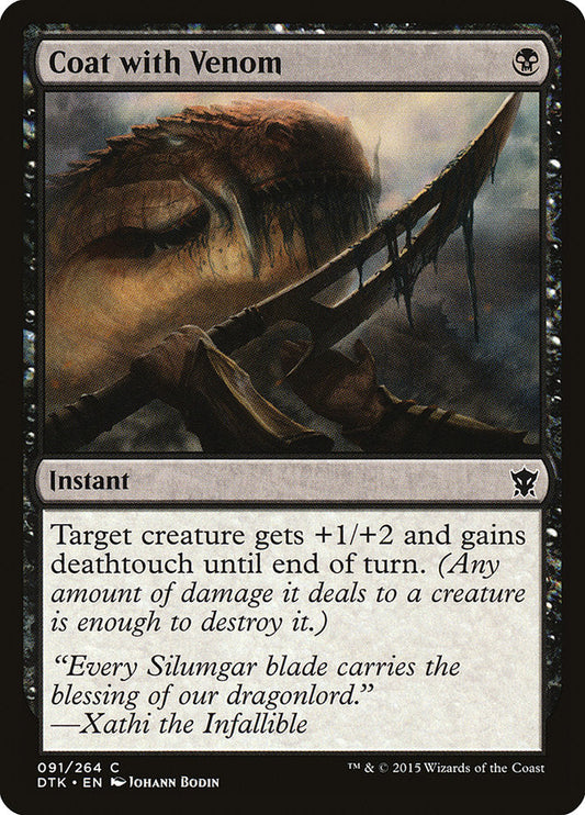 Coat with Venom [Dragons of Tarkir] [Foil]