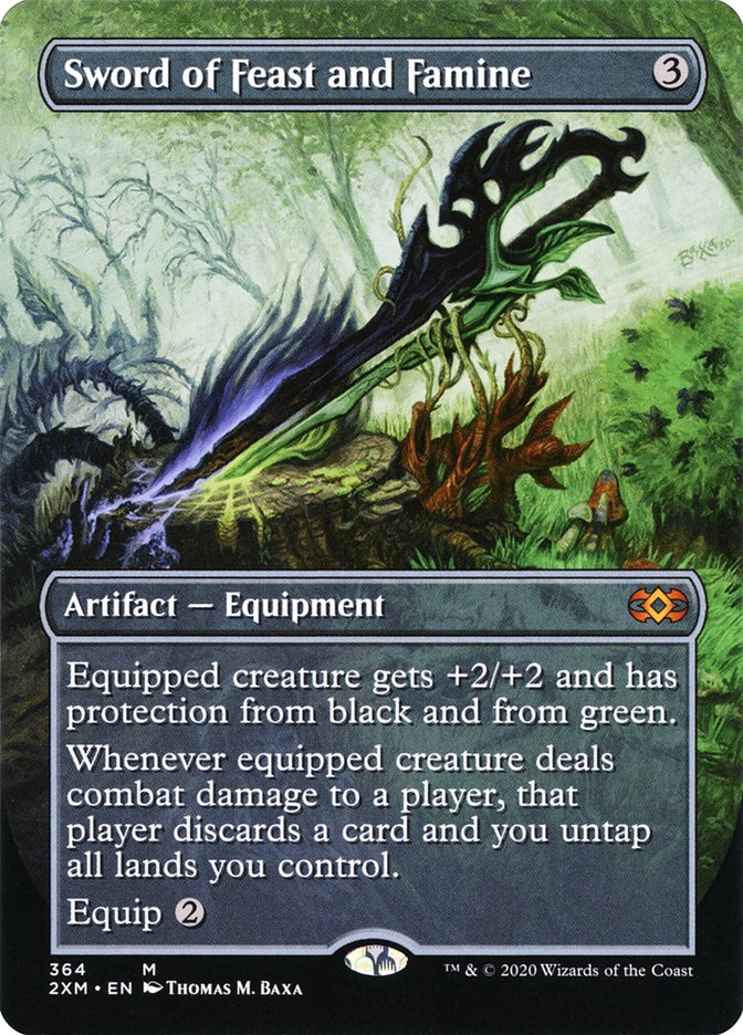 Sword of Feast and Famine (Toppers) [Double Masters] [Foil]