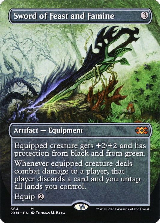 Sword of Feast and Famine (Toppers) [Double Masters] [Foil]