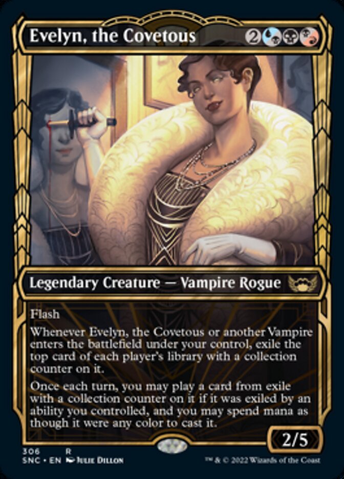 Evelyn, the Covetous (Showcase Golden Age) [Streets of New Capenna] [Foil]