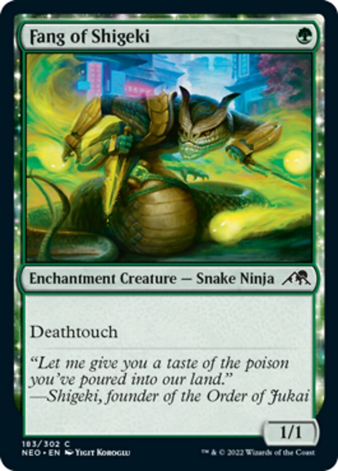 Fang of Shigeki [Kamigawa: Neon Dynasty] [Foil]