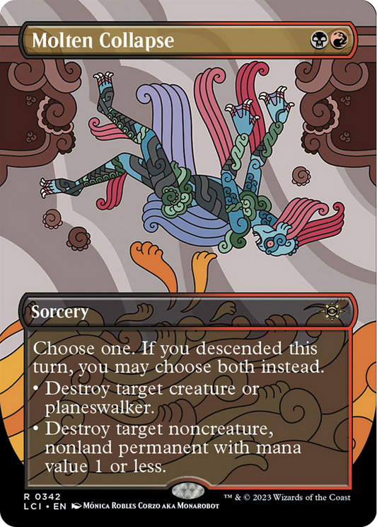 Molten Collapse (Borderless) [The Lost Caverns of Ixalan] [Foil]