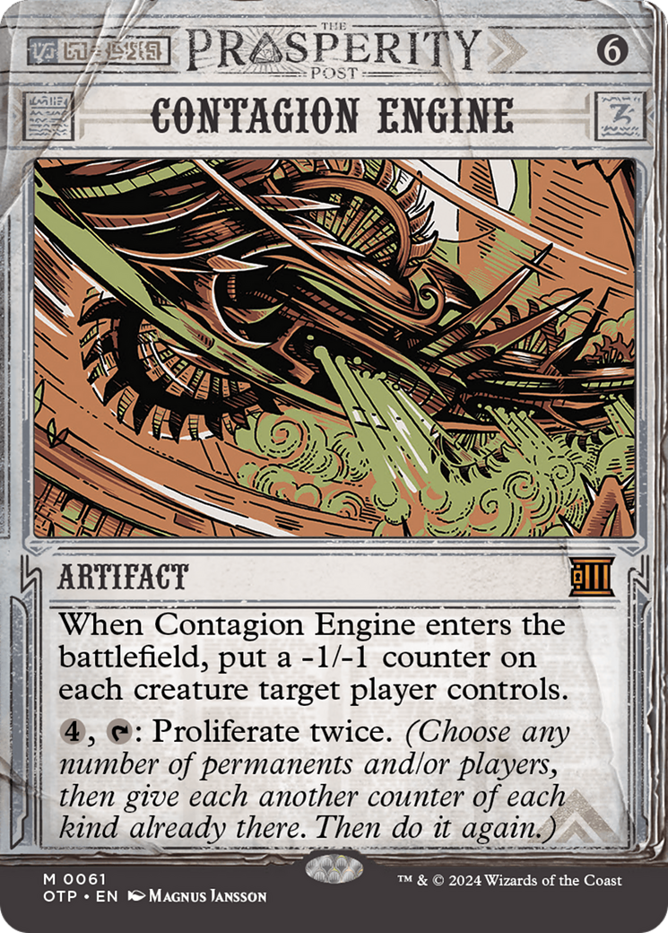 Contagion Engine [Outlaws of Thunder Junction: Breaking News] [Foil]