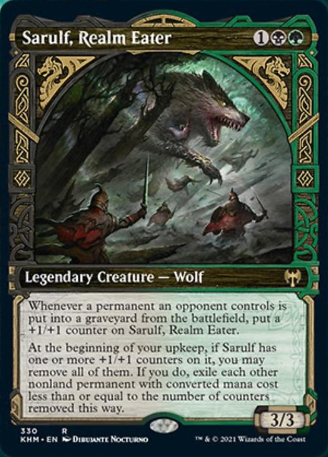 Sarulf, Realm Eater (Showcase) [Kaldheim] [Foil]