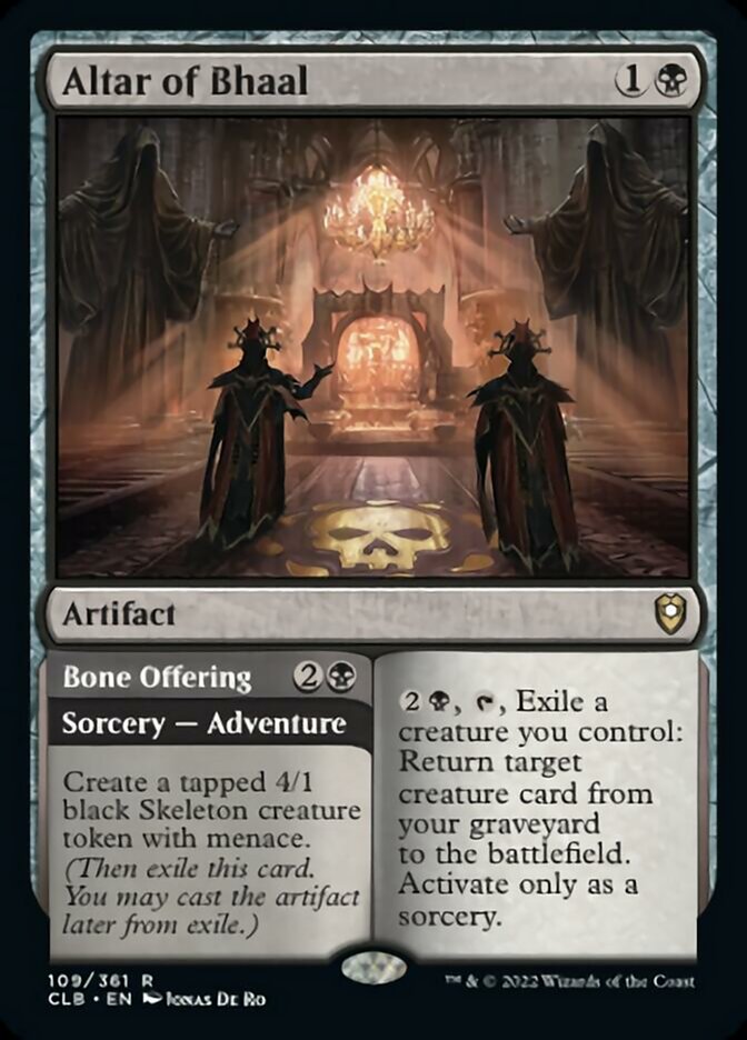 Altar of Bhaal // Bone Offering [Commander Legends: Battle for Baldur's Gate] [Foil]