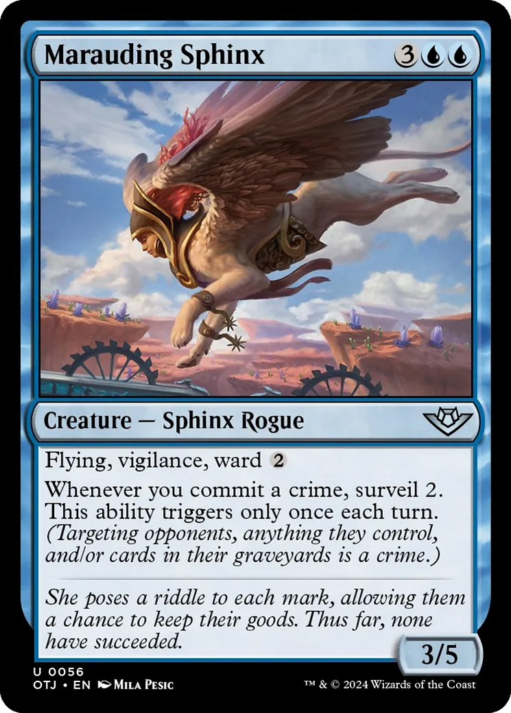 Marauding Sphinx [Outlaws of Thunder Junction] [Foil]