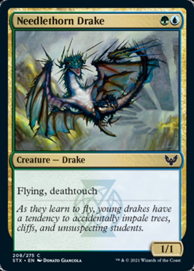 Needlethorn Drake [Strixhaven: School of Mages] [Foil]