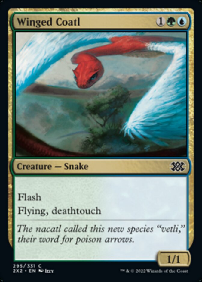 Winged Coatl [Double Masters 2022] [Foil]
