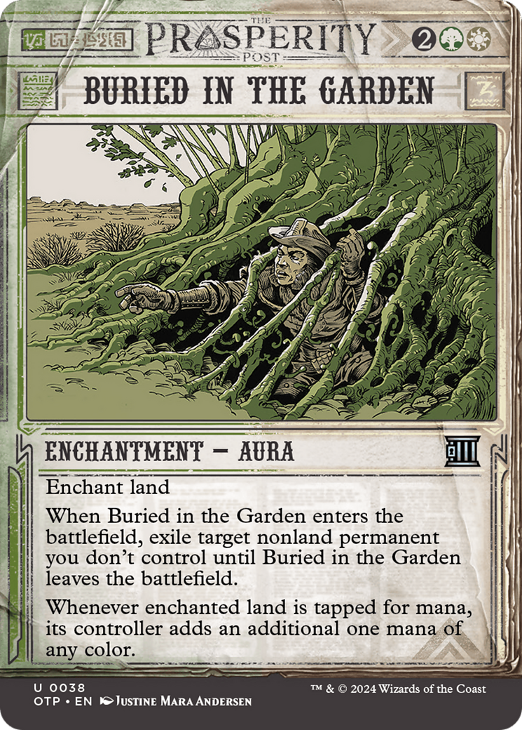 Buried in the Garden [Outlaws of Thunder Junction: Breaking News] [Foil]