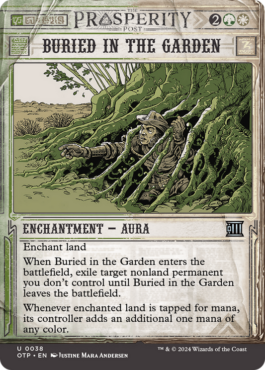 Buried in the Garden [Outlaws of Thunder Junction: Breaking News] [Foil]