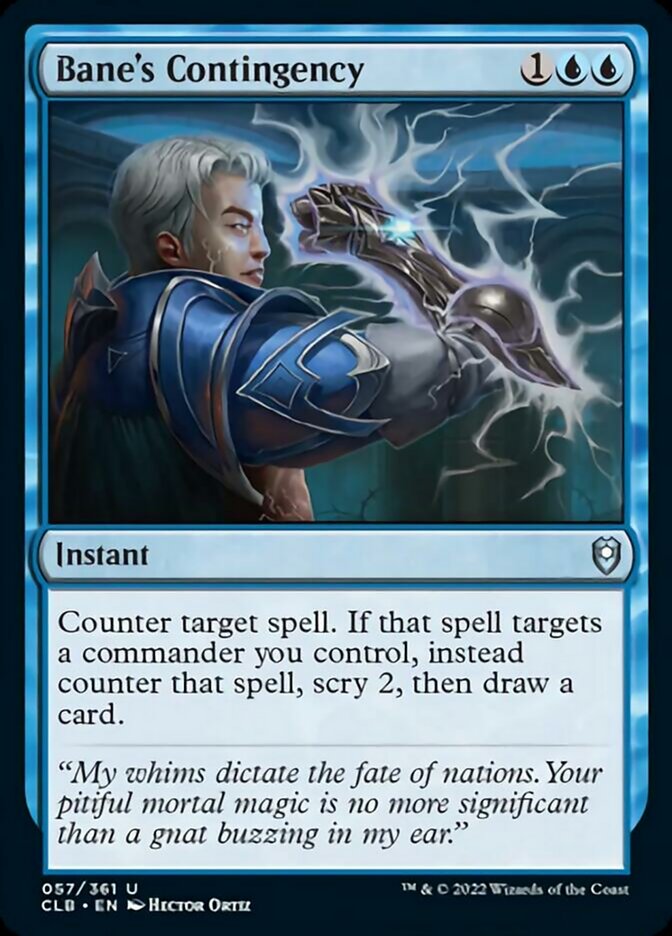 Bane's Contingency [Commander Legends: Battle for Baldur's Gate] [Foil]