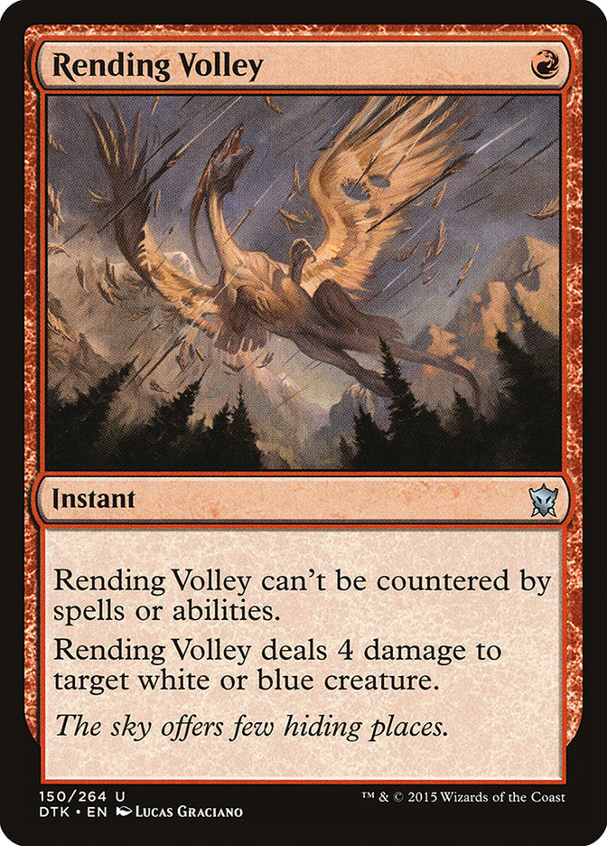 Rending Volley [Dragons of Tarkir] [Foil]