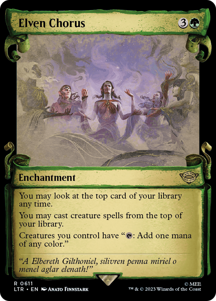 Elven Chorus [The Lord of the Rings: Tales of Middle-Earth Showcase Scrolls] [Foil]