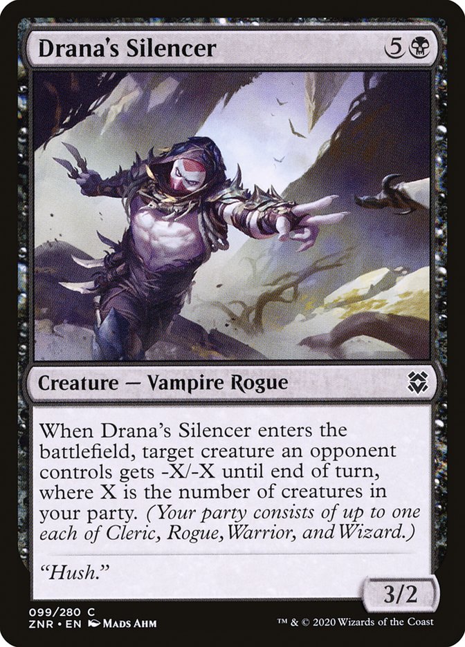 Drana's Silencer [Zendikar Rising] [Foil]
