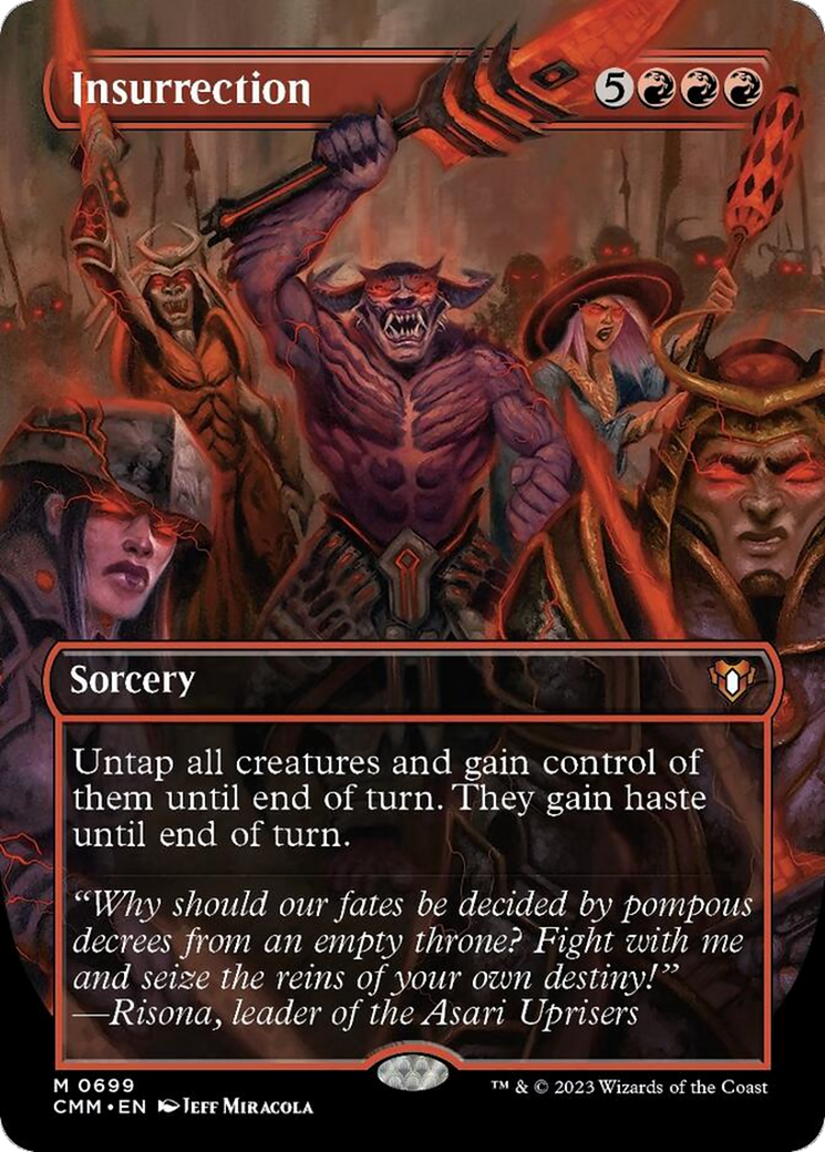 Insurrection (Borderless Alternate Art) [Commander Masters] [Foil]