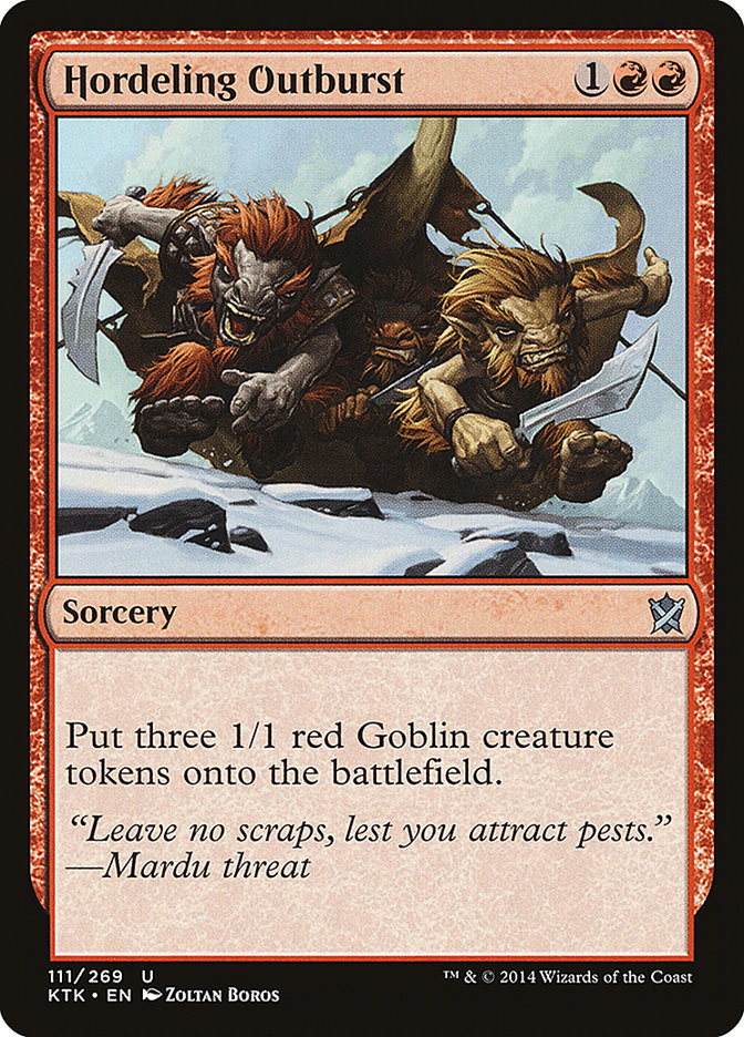 Hordeling Outburst [Khans of Tarkir] [Foil]