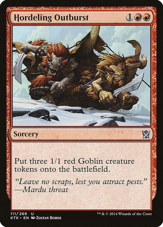Hordeling Outburst [Khans of Tarkir] [Foil]