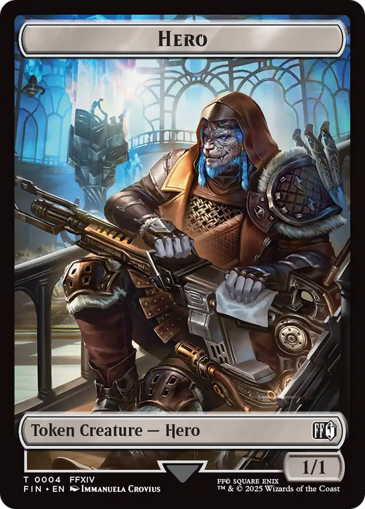 Hero (0004) // Copy (0001) Double-Sided Token [FINAL FANTASY Tokens] [Foil]