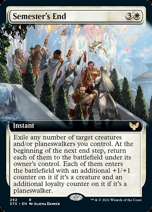Semester's End (Extended Art) [Strixhaven: School of Mages] [Foil]