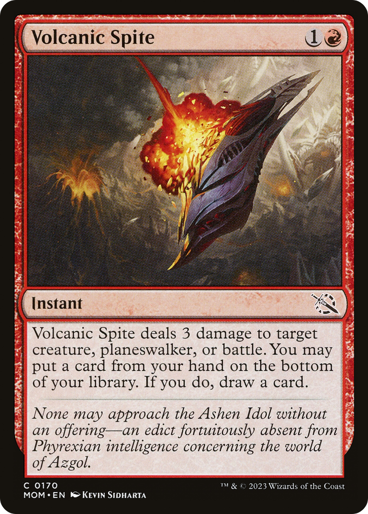 Volcanic Spite [March of the Machine] [Foil]