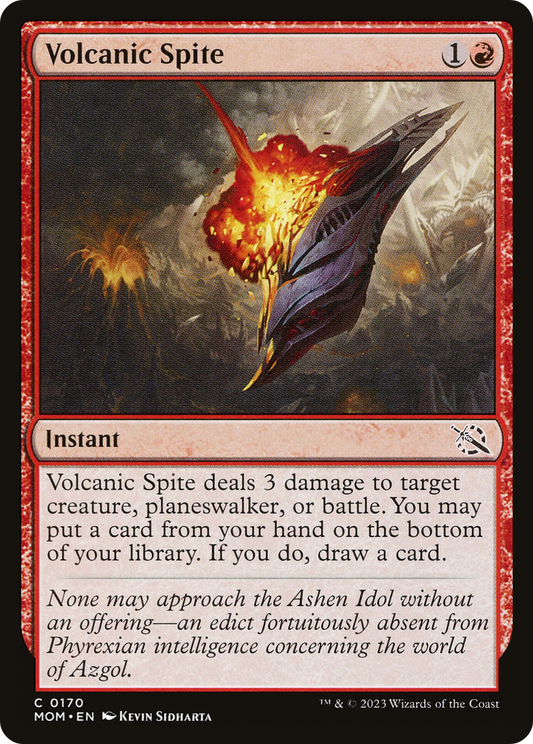 Volcanic Spite [March of the Machine] [Foil]