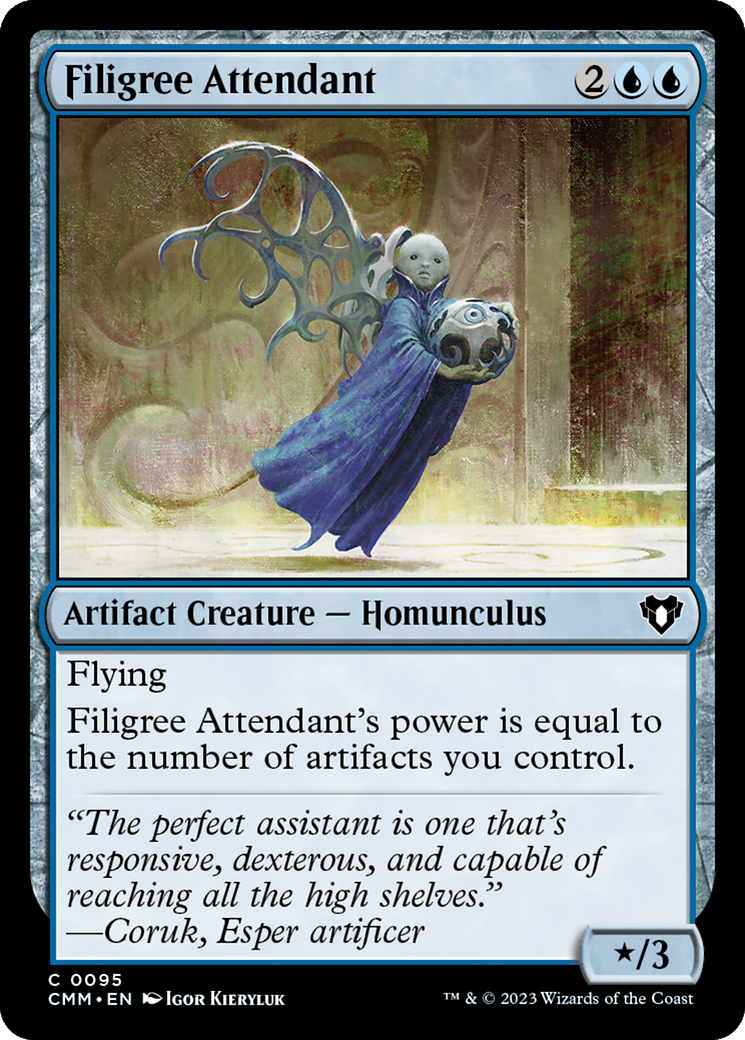 Filigree Attendant [Commander Masters] [Foil]